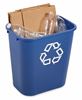 Rubbermaid trash selective sorting 26.6 Litres Blue