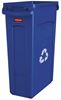 FG354007BLUE - Container Rubbermaid Slim Jim Blue aeration with 87 liters