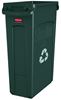 FG354007GRN - Rubbermaid Slim Jim Container with green aeration 87 liters