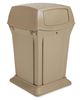 FG917188BEIG - Rubbermaid trash container Ranger 170 L with 2 valves beige