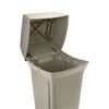 FG917188BEIG - Rubbermaid trash container Ranger 170 L with 2 valves beige