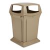 FG917388BEIG - Trash container Ranger 170 L Rubbermaid beige with 4 openings