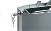 Outdoor ashtray black Rubbermaid Metropolitan station