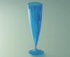 Disposable champagne flute 13 cl blue
