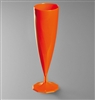 Disposable champagne flute 13 cl orange