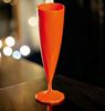 FL13ORANGE - Disposable champagne flute 13 cl orange