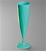 Disposable champagne flute 13 cl turquoise