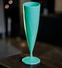 FL13TURQUOISE - Disposable champagne flute 13 cl turquoise
