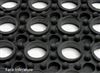 Rubber floor tile
