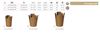 Pasta box in cardboard 960ml kraft package of 500