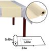 Airlaid 24m ivory tête-à-tête set of 4