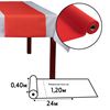 Airlaid 24m red tête-à-tête kit of 4