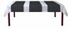 Airlaid 24m black face-to-face cable, pack of 4