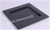 Black square plastic underplate x 72