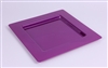 Under purple square plastic plate by 72
