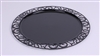 Round black plastic underplate x 72