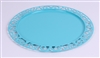 Round turquoise plastic underplate x 72