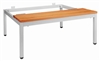 Base bench wooden seat for locker clean industry 2 columns