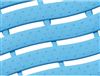 Swimming pool grating wet area 0.60x16m blue