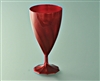 Disposable glass crystal wine 15 cl carmine
