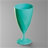 Disposable glass crystal wine 15 cl turquoise