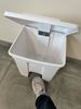 HACCP kitchen waste bin 30L white-pedal