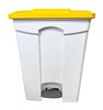 Kitchen trash HACCP 45 L yellow pedal