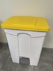Kitchen trash HACCP 45 L yellow pedal