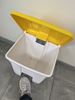 Kitchen trash HACCP 45 L yellow pedal