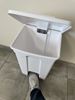 HACCP kitchen waste bin 70L white-pedal