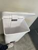 Kitchen trash HACCP 90 L white pedal