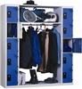 Removable metal locker wardrobe 1 column 5 boxes