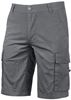 WEY132GI - Summer Steel Grey Cargo Work Bermuda Shorts