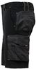 WFU196BC - Mercury Carbon Black Work Bermuda Shorts