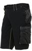 WFU196BC - Mercury Carbon Black Work Bermuda Shorts