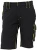 WFU196BC - Mercury Carbon Black Work Bermuda Shorts