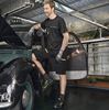 WFU280BC - Ares carbon black work shorts