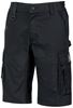 WFU344BB - Solaris black cargo work shorts