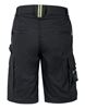 WFU344BB - Solaris black cargo work shorts