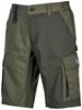 WFU344DG - Solaris dark green work cargo Bermuda shorts