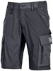 WFU344GG - Solaris gray work cargo Bermuda shorts