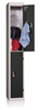 Cloakroom Multicase 2 squares superimposed 1 Width 300mm column