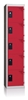 Cloakroom Multicase 5 squares superimposed 1 Width 400mm column