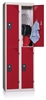 Cloakroom Multicase 2 squares superimposed 2 columns width 400mm