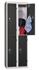Cloakroom Multicase 2 squares superimposed 2 columns width 400mm