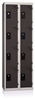Cloakroom Multicase 4 squares superimposed 2 columns width 400mm