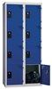 Cloakroom Multicase 4 squares superimposed 2 columns width 300mm