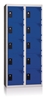 Cloakroom Multicase 5 squares superimposed 2 columns width 400mm