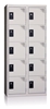 Cloakroom Multicase 5 squares superimposed 2 columns width 300mm