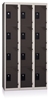 Cloakroom Multicase 5 squares superimposed 3 columns Width 300mm